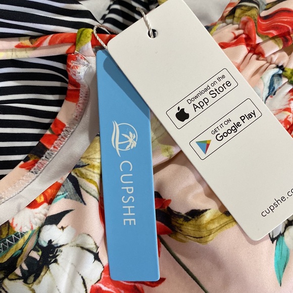 Floral Striped Bikini - Picture 6 of 6